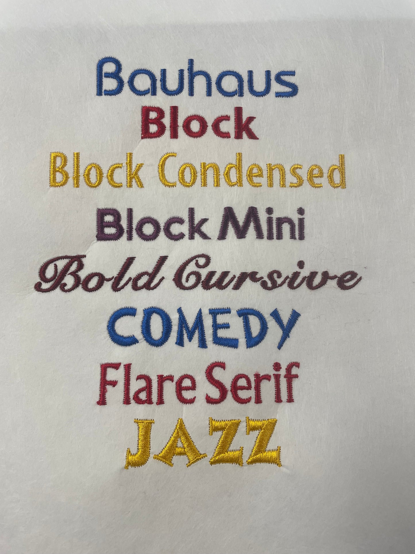 Custom Name Embroidery