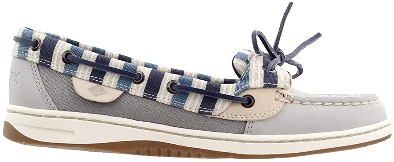 Sperry Women's Angelfish Stripe Boat Shoe Grey