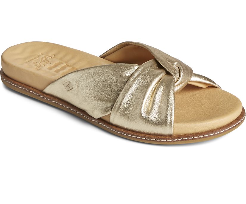 Sperry Women's Gold Cup Waveside PLUSHWAVE Cross Slide Sandal