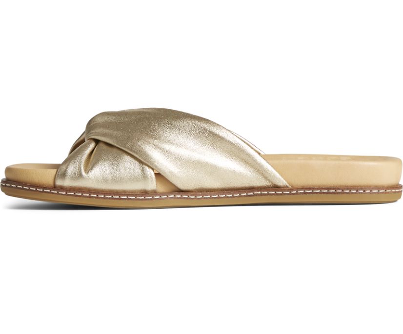 Sperry Women's Gold Cup Waveside PLUSHWAVE Cross Slide Sandal