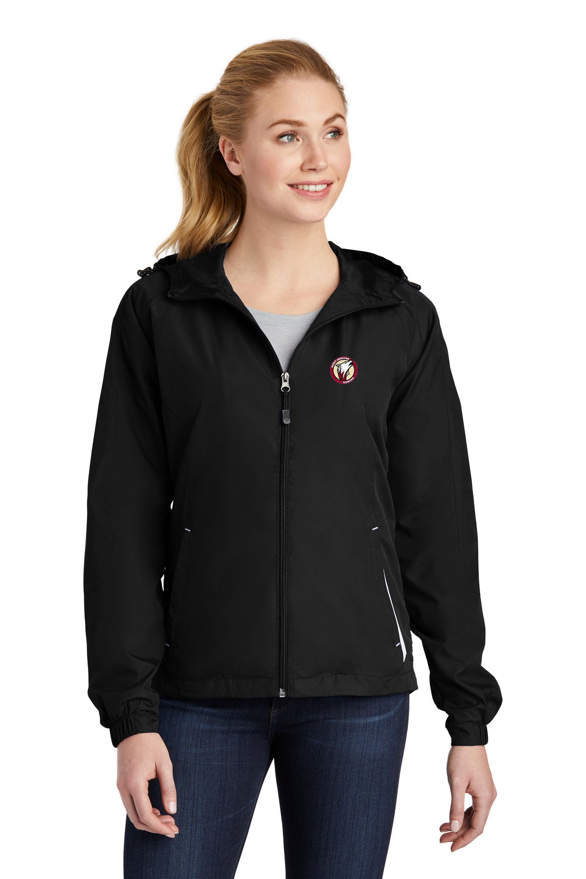 St. Ignatius Rowing Sport Tek Women's Hooded Raglan Jacket