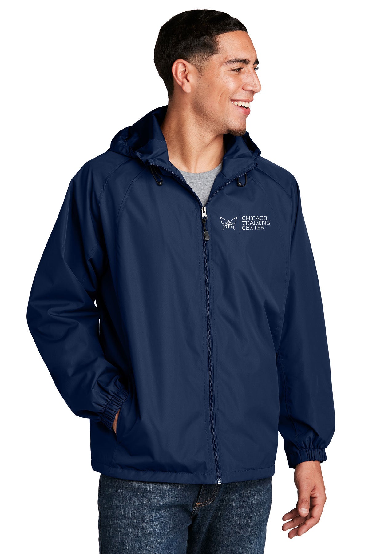 Sport Tek CTC Men's Hooded Raglan Jacket