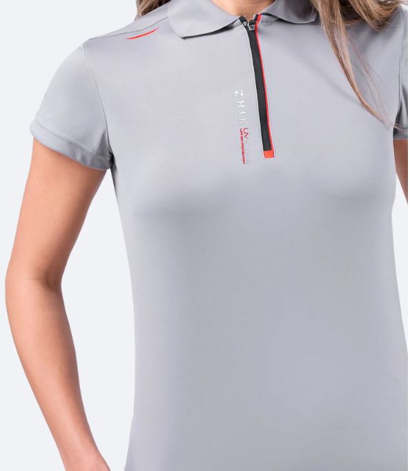 Zhik Women's UVActive UPF50+Zip Sports Polo