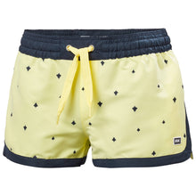 Load image into Gallery viewer, Helly Hansen Women&#39;s Solen Classic Watershorts 2.5&quot; Yellow Print
