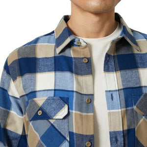 Helly Hansen Men's Lokka Organic Flannel LS Shirt Pebble Plaid