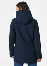 Load image into Gallery viewer, Helly Hansen Women&#39;s Victoria Mid Length Raincoat Navy