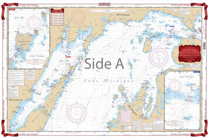 Waterproof Charts Northern Lake Michigan Navigation Chart 72
